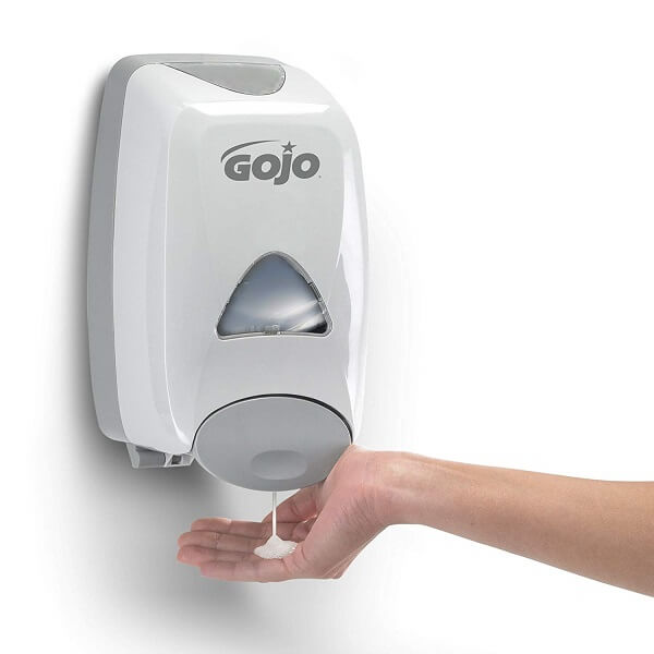 5270-06 Lot 6 Dispensers GOJO White and Grey Soap Dispensers